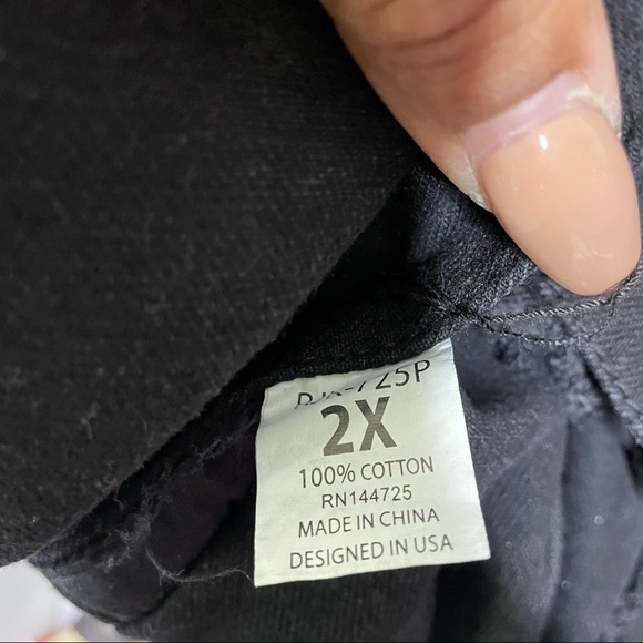 AMERICAN BAZI FAUX FUR DISTRESSED DENIM JACKET 2X - Picture 7 of 7